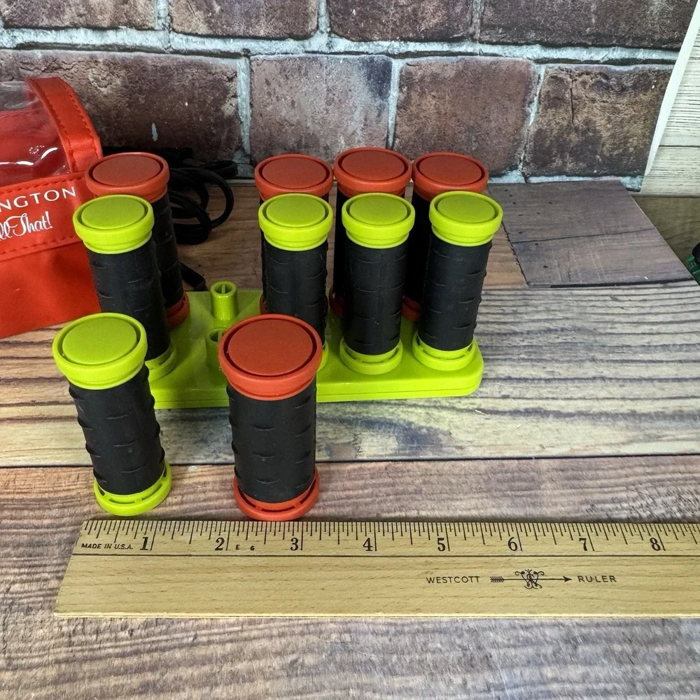 Remington All That Hot Rollers Travel 10 Curlers w Clips / Case Tested!‎ H-1015